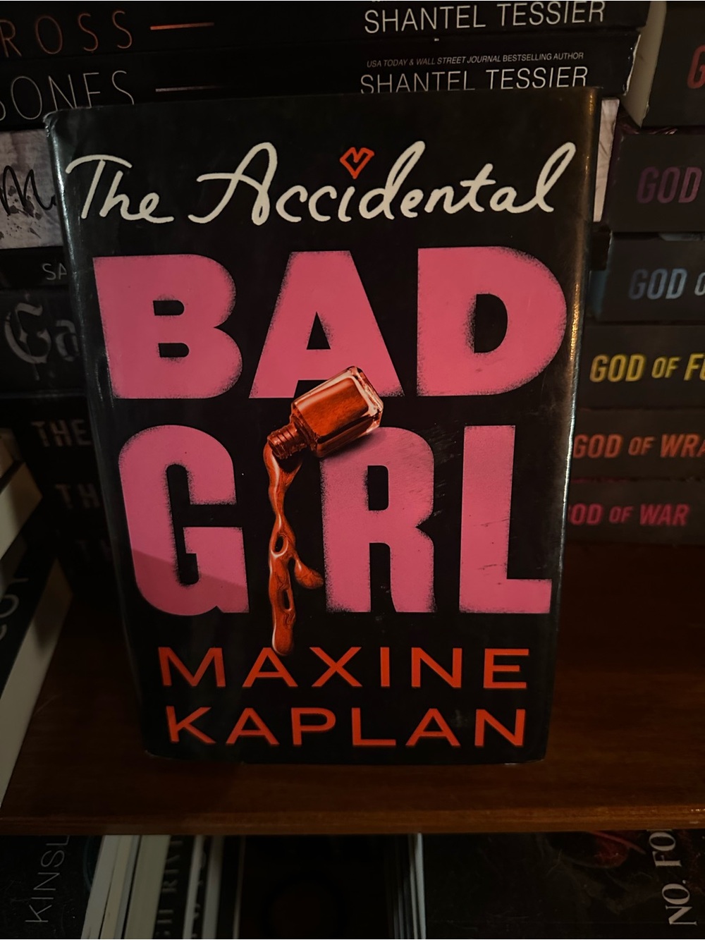 The Accidental Bad Girl by Maxine Kaplan - Black & Pink Hardcover